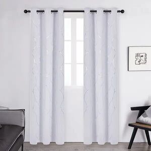 Deconovo Foil Printed ThermaInsulated Blackout
Curtains in grayish white